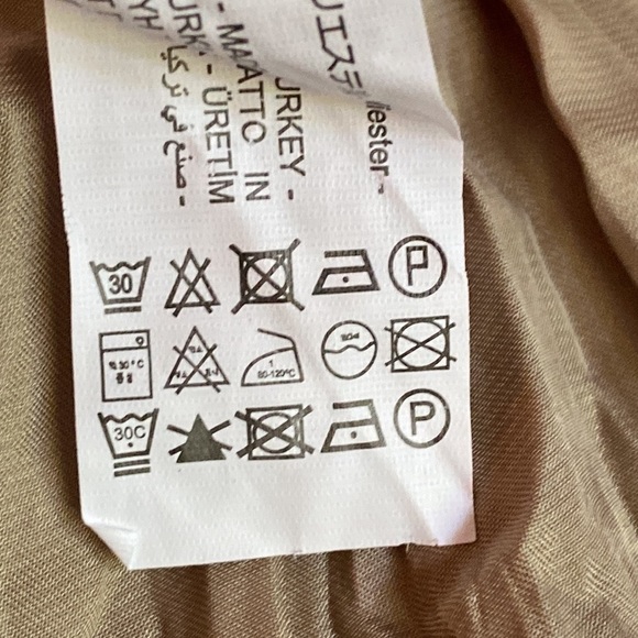 NWT. Zara Stone Satin Effect Wrinkle Look Halter Jumpsuit. Size XS. - Picture 11 of 11